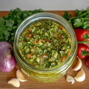 Dominican Sofrito (Sazon) in mason jar